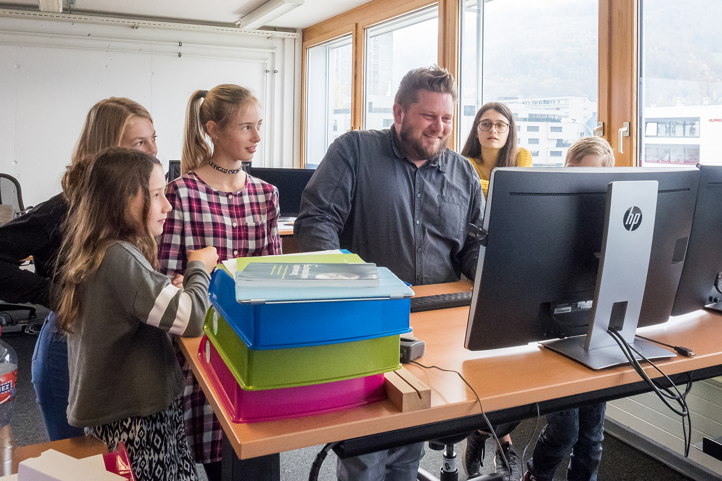 Mädchen-Informatik-los