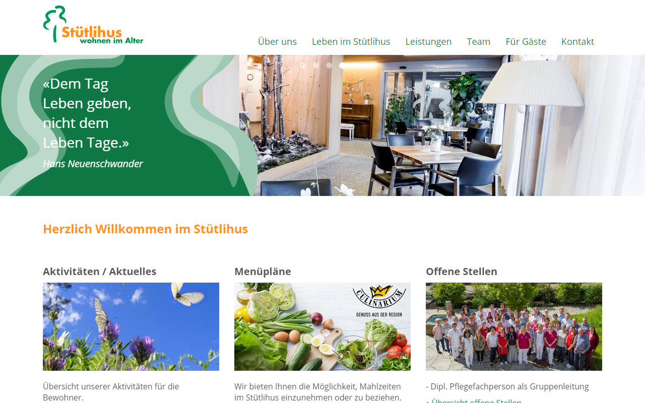 Website mit vielen nützlichen Informationen