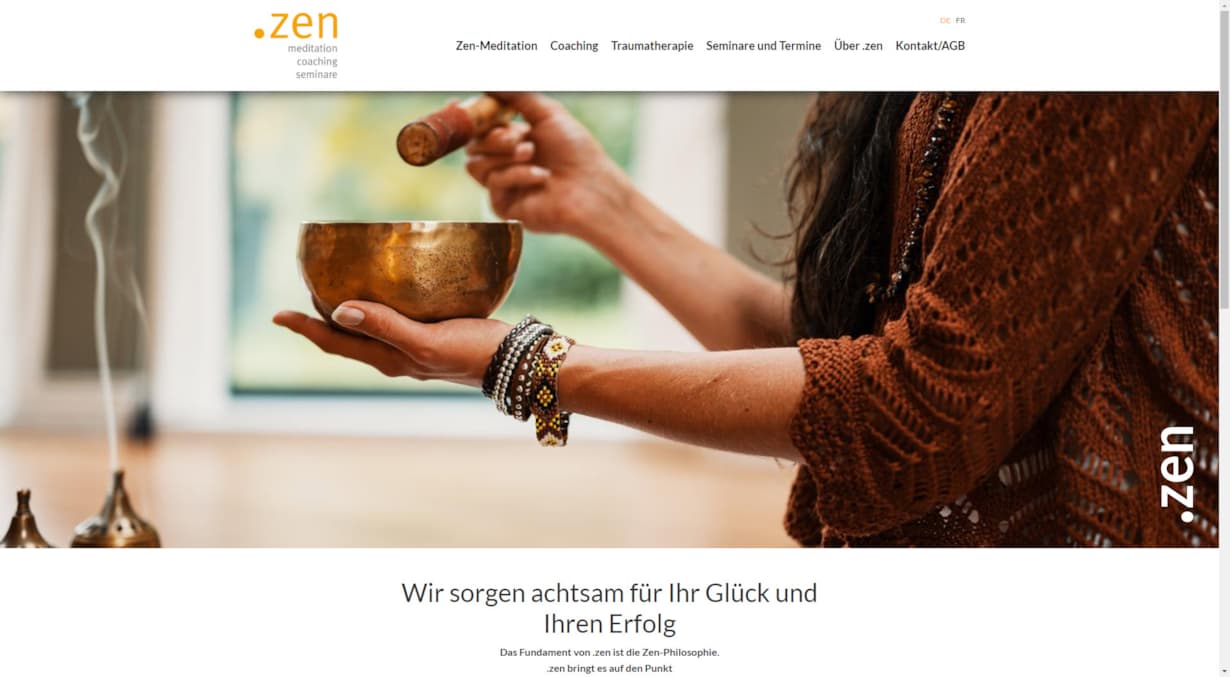 Neues Webdesign für Zen.li