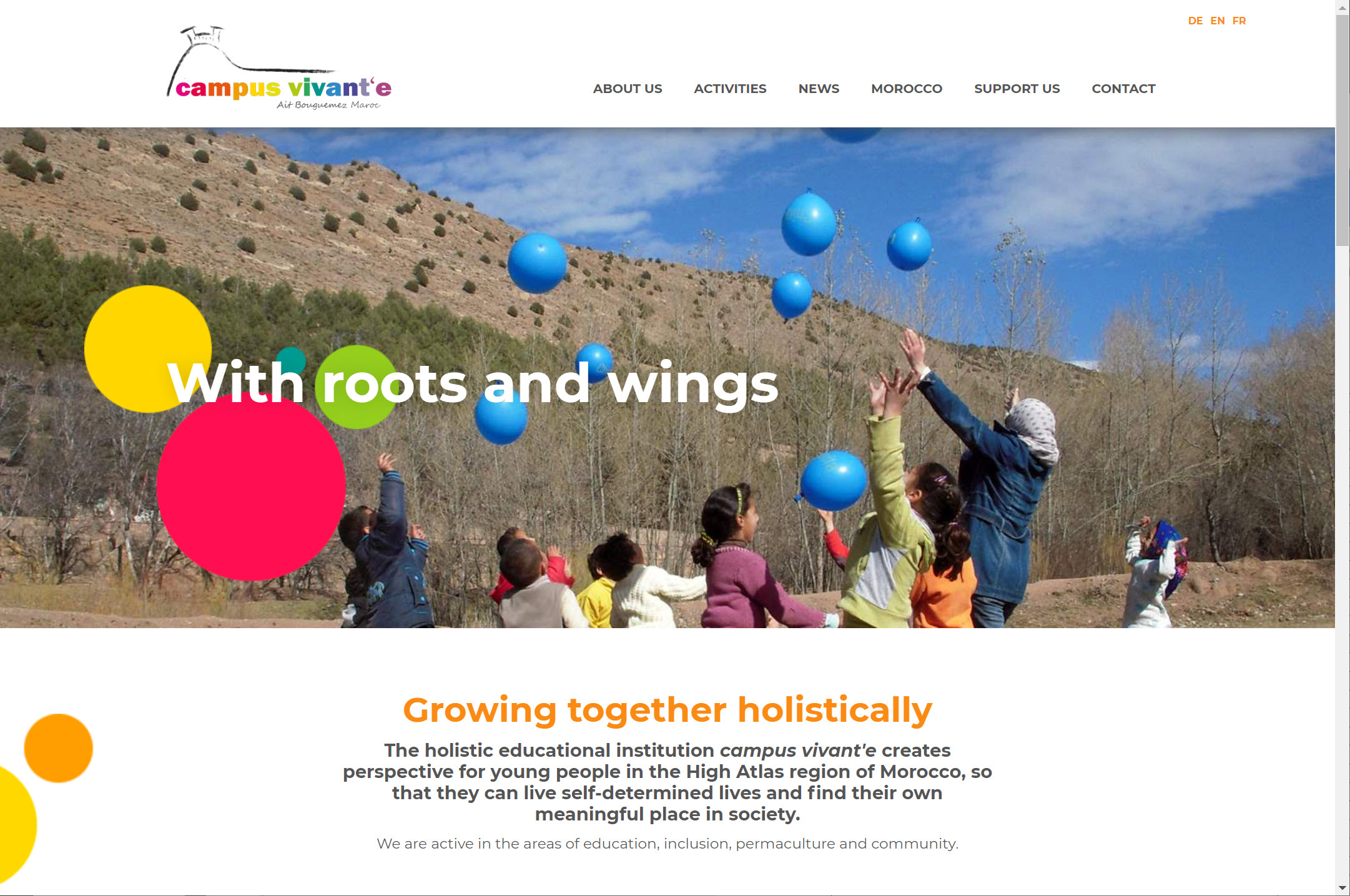 Neue Website für Campus Vivant'e