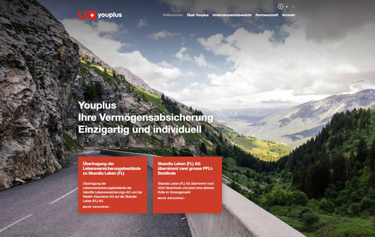 Youplus - Neues Brand, neue Website