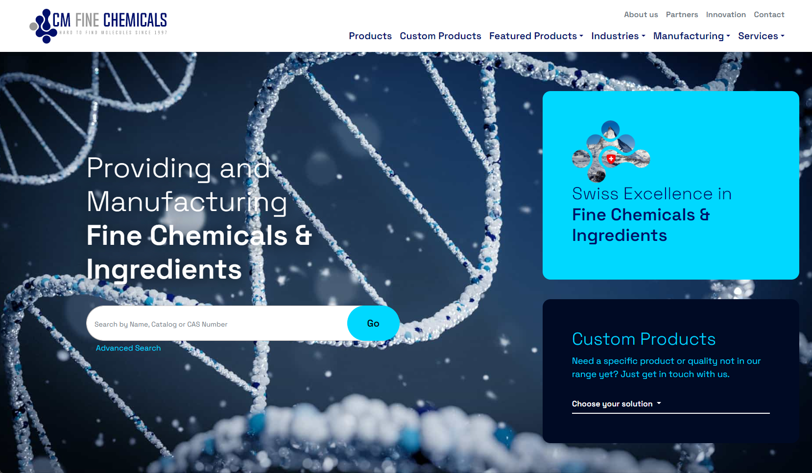 Neue Website für CM Fine Chemicals