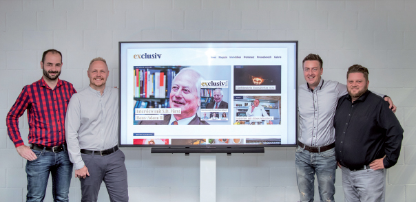 Webauftritt für exclusiv das Magazin