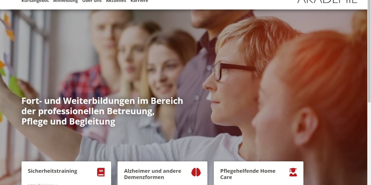 Neue Website für Zuhause leben Akademie