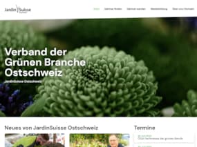 Redesign der Website jardinsuisseost.ch