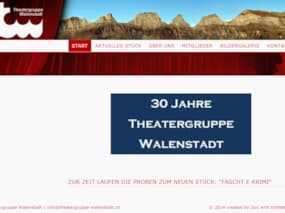 Vereinswebsite für Theatergruppe Walenstadt