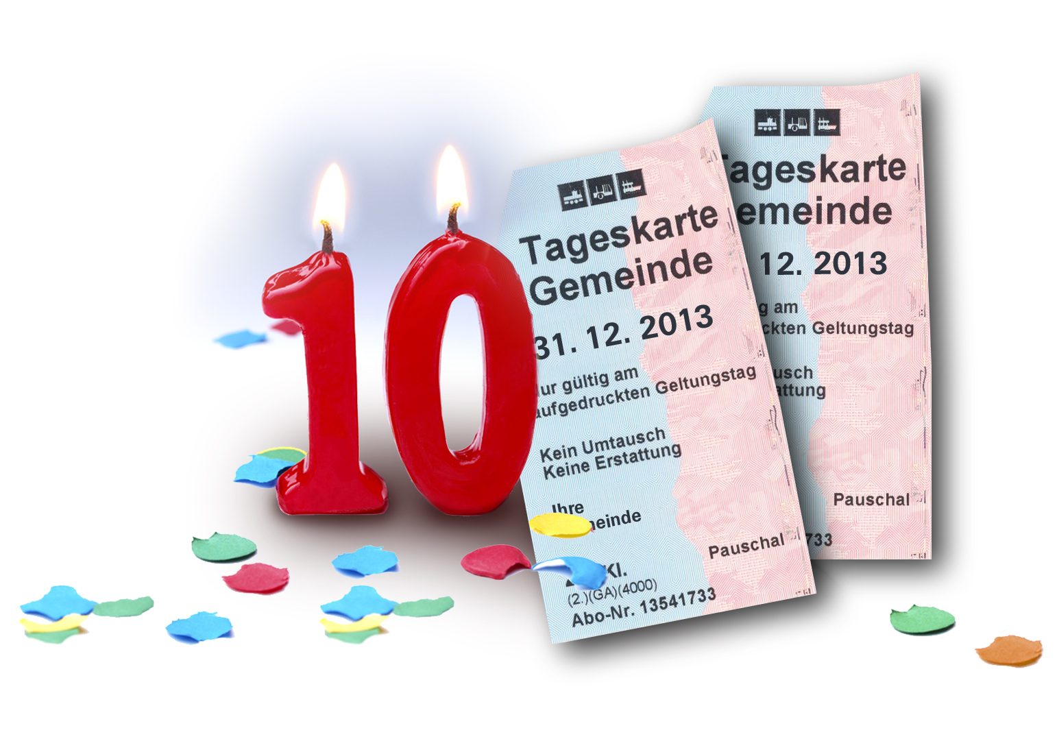 10 Jahre Tageskarte Gemeinde
