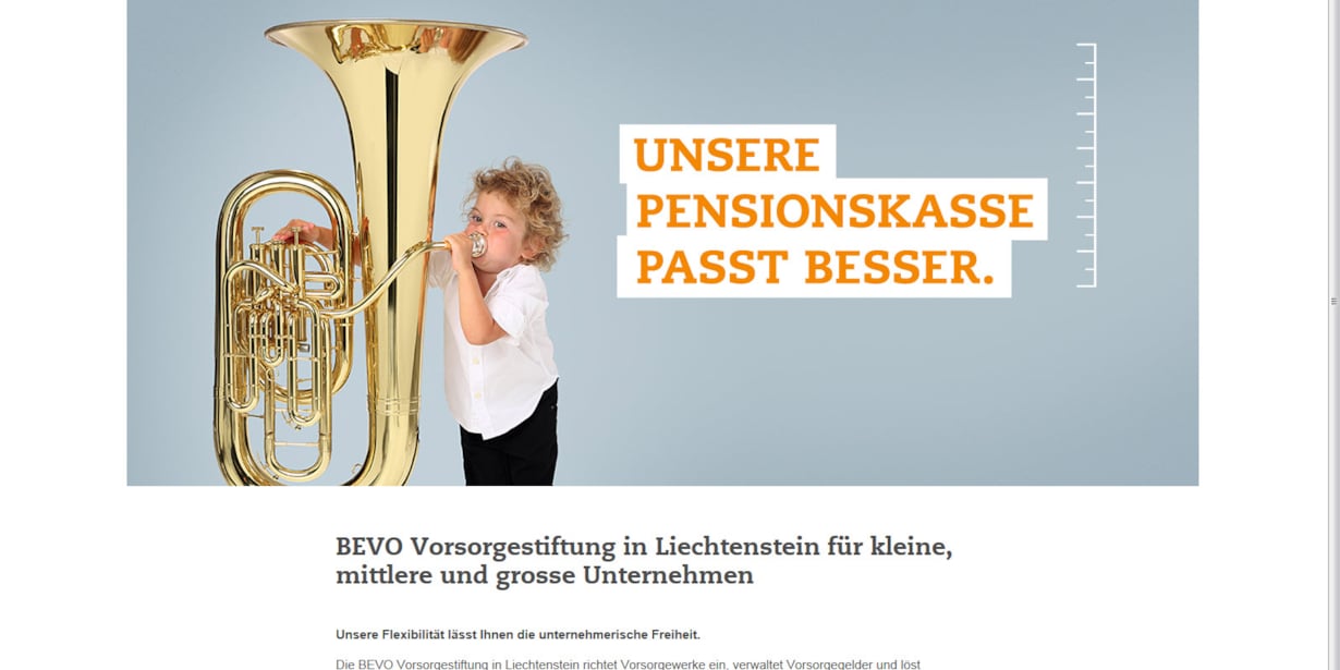 Betriebliche Vorsorge Liechtenstein mit neuer Website