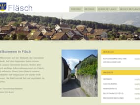 Gemeinde Fläsch mit neuer Website