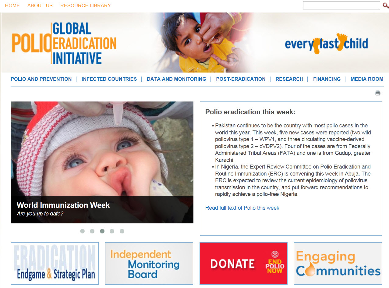 Neues News-Tool für Polio Initiative