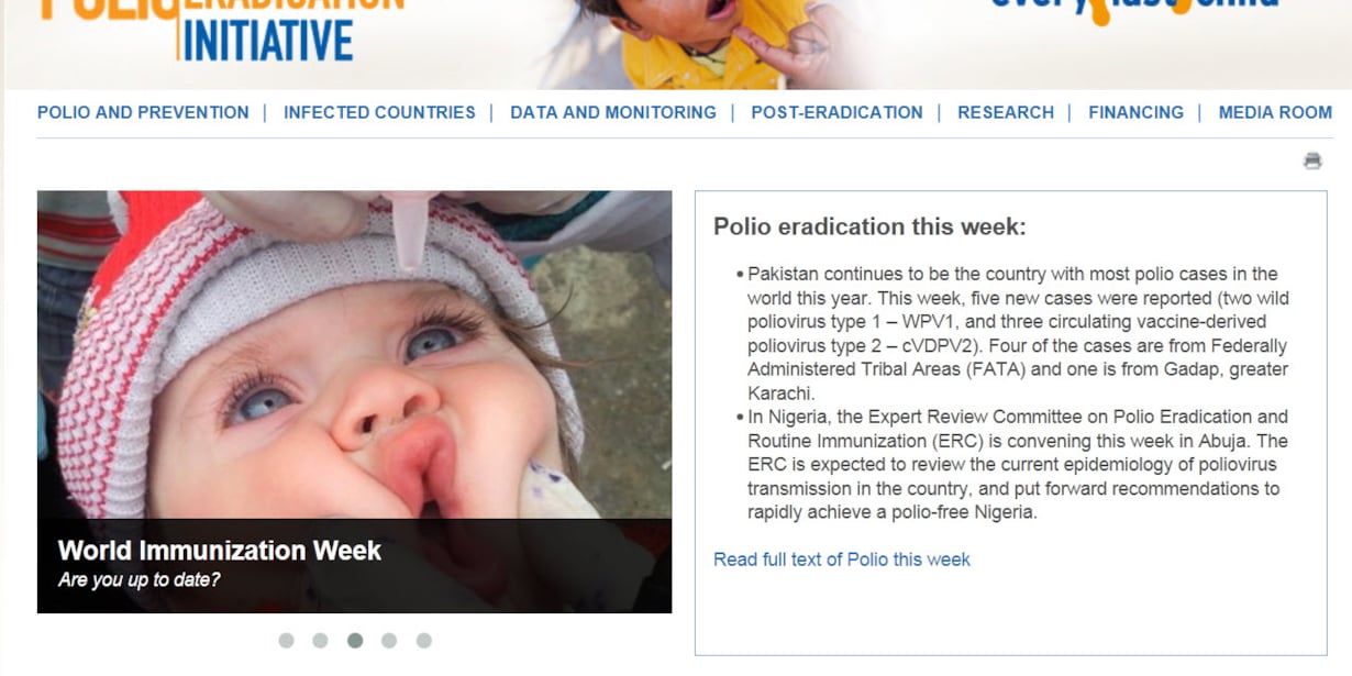 Neues News-Tool für Polio Initiative
