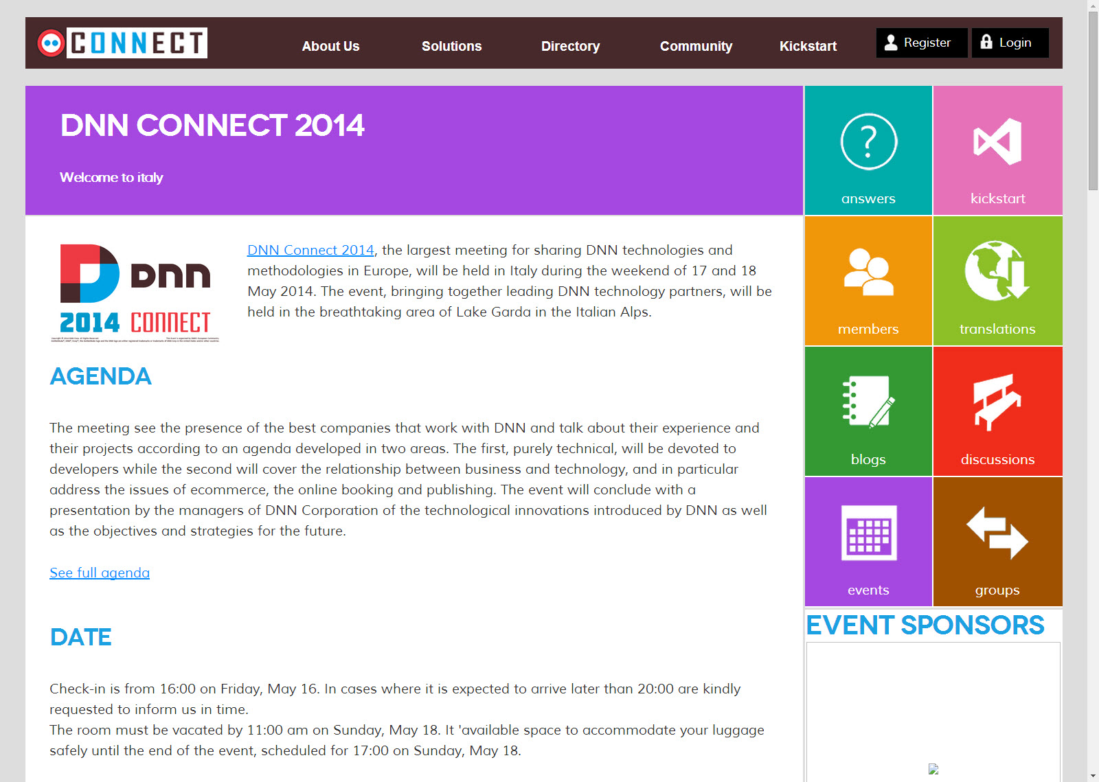 2sic bei DNN Connect 2014 in Italien
