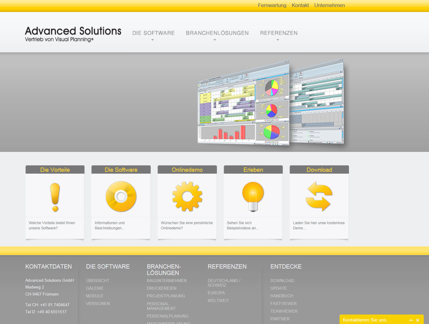 Upgrade für Advanced Solutions