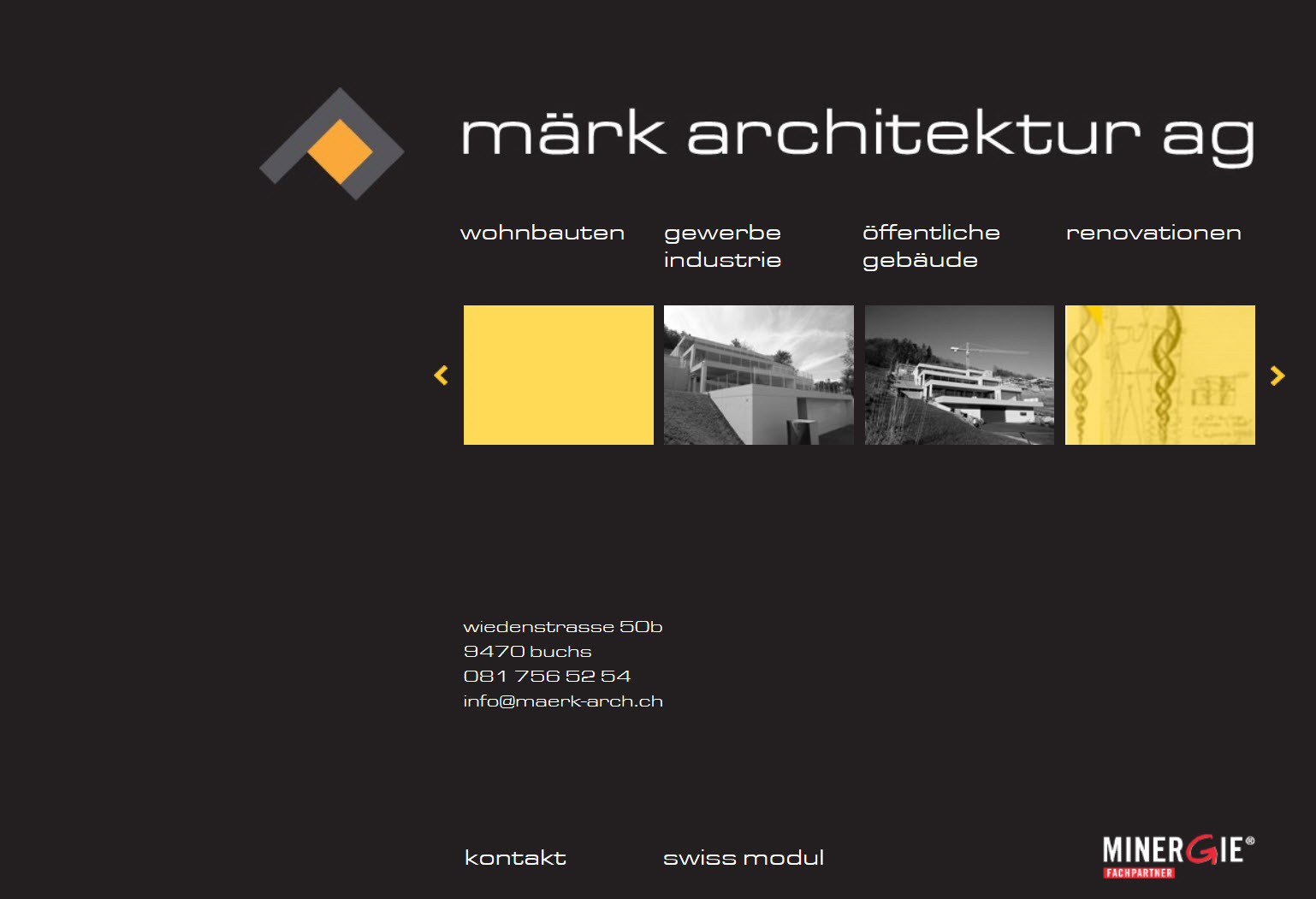 Neue Website für Märk Architektur