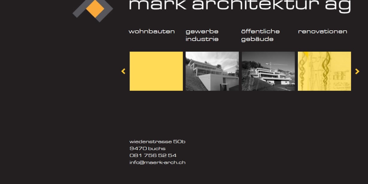 Neue Website für Märk Architektur