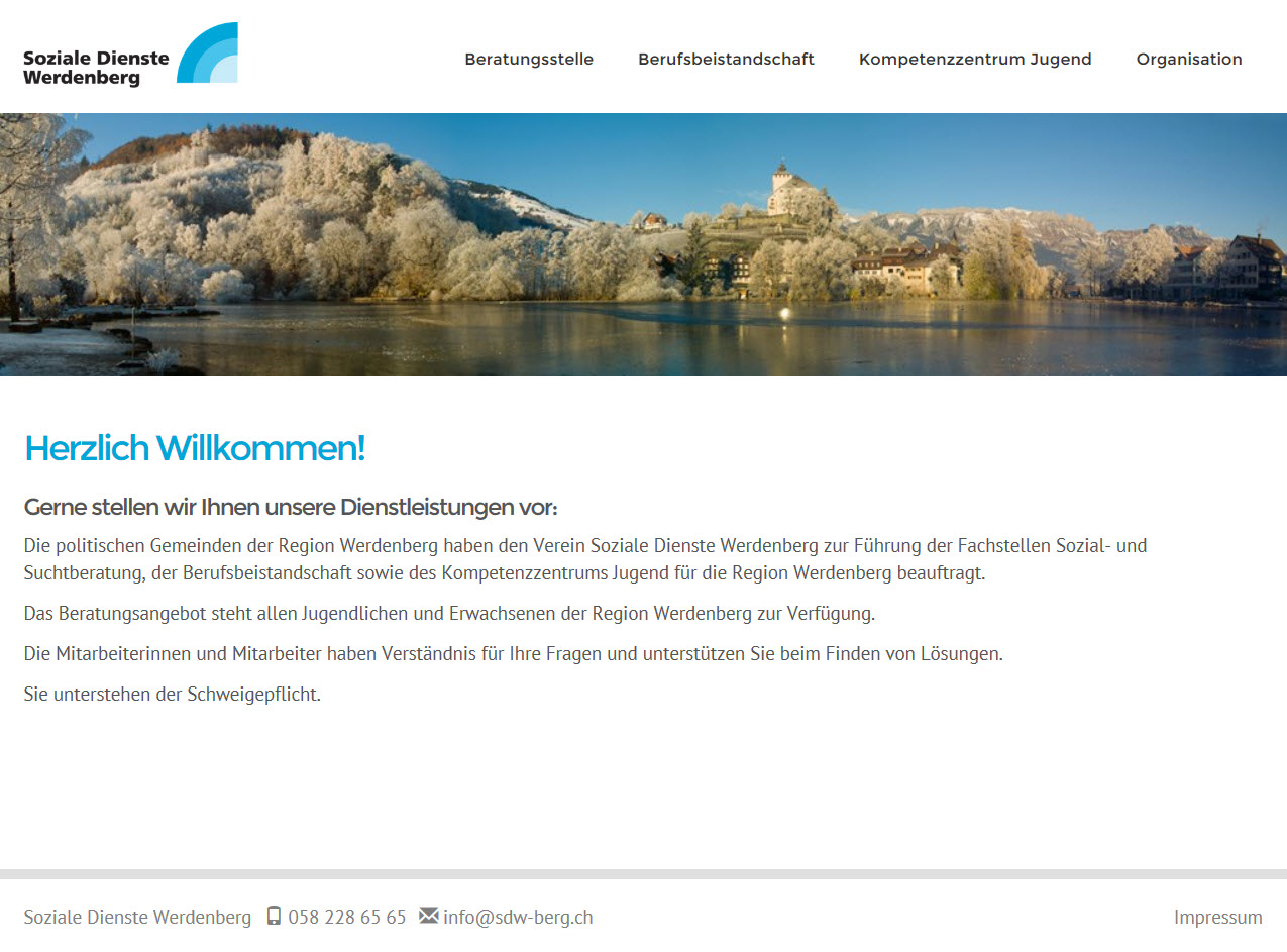 Upgrade und Redesign für Soziale Dienste Werdenberg