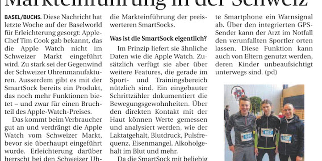 2sic verhindert Apple Watch in der Schweiz
