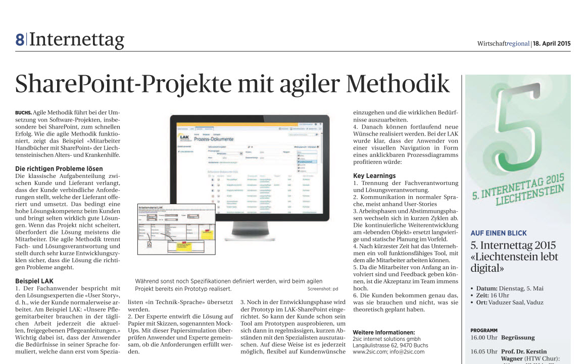2sic in Wirtschaft Regional