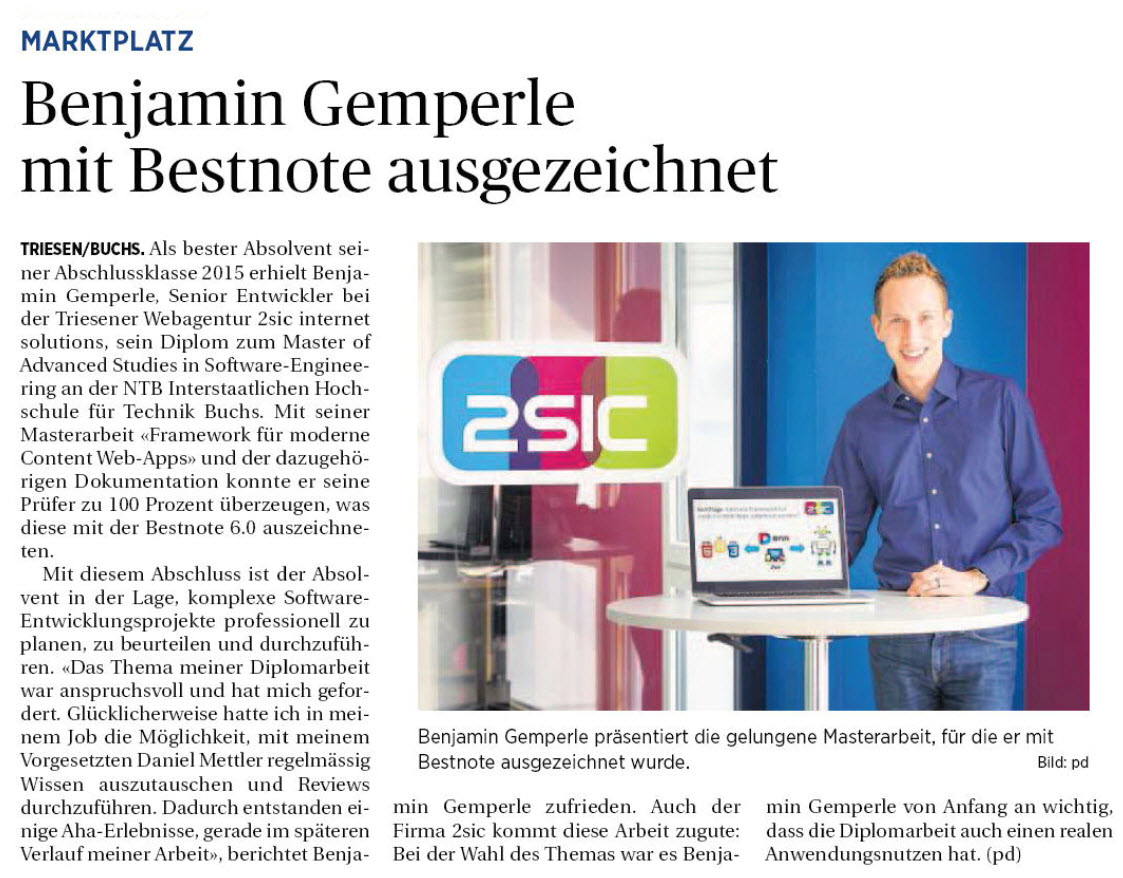 Wirtschaft Regional über Benjamin Gemperle