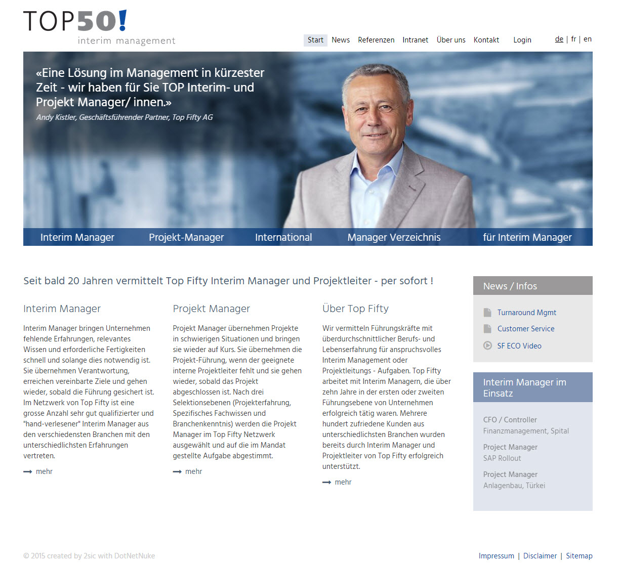 Update für Top50 Interim Management