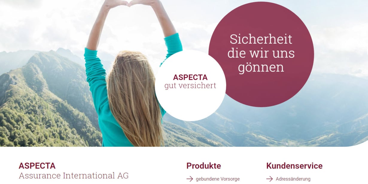 Aspecta Assurance mit neuer Website