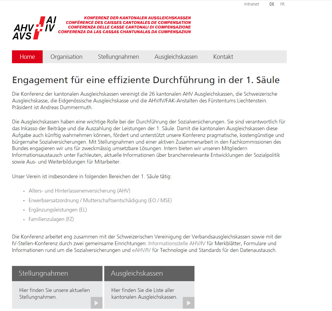 Neue Website und Intranet